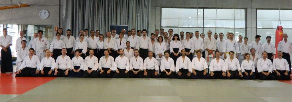 foto grupo curso aikido bokken Aurelio